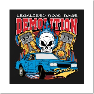 Demolition Derby Racing Posters and Art